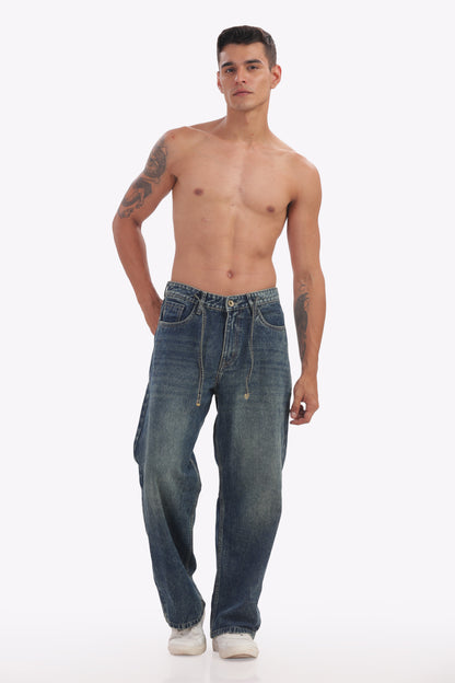 Mens denim pant baggy fit 1