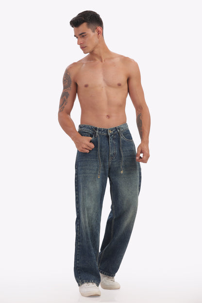 Mens denim pant baggy fit 1