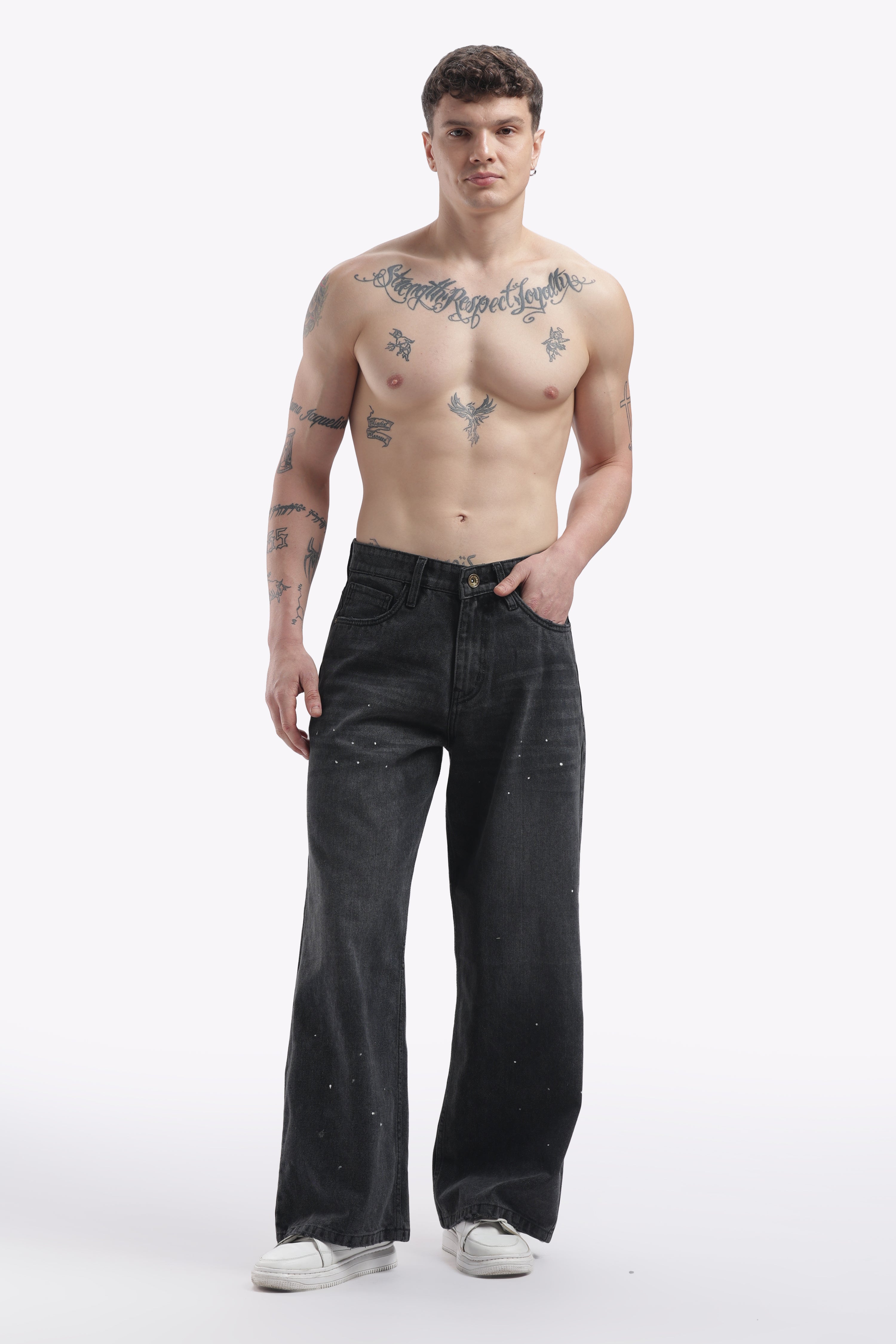 The Cosmic Charcoal Splatter Baggy