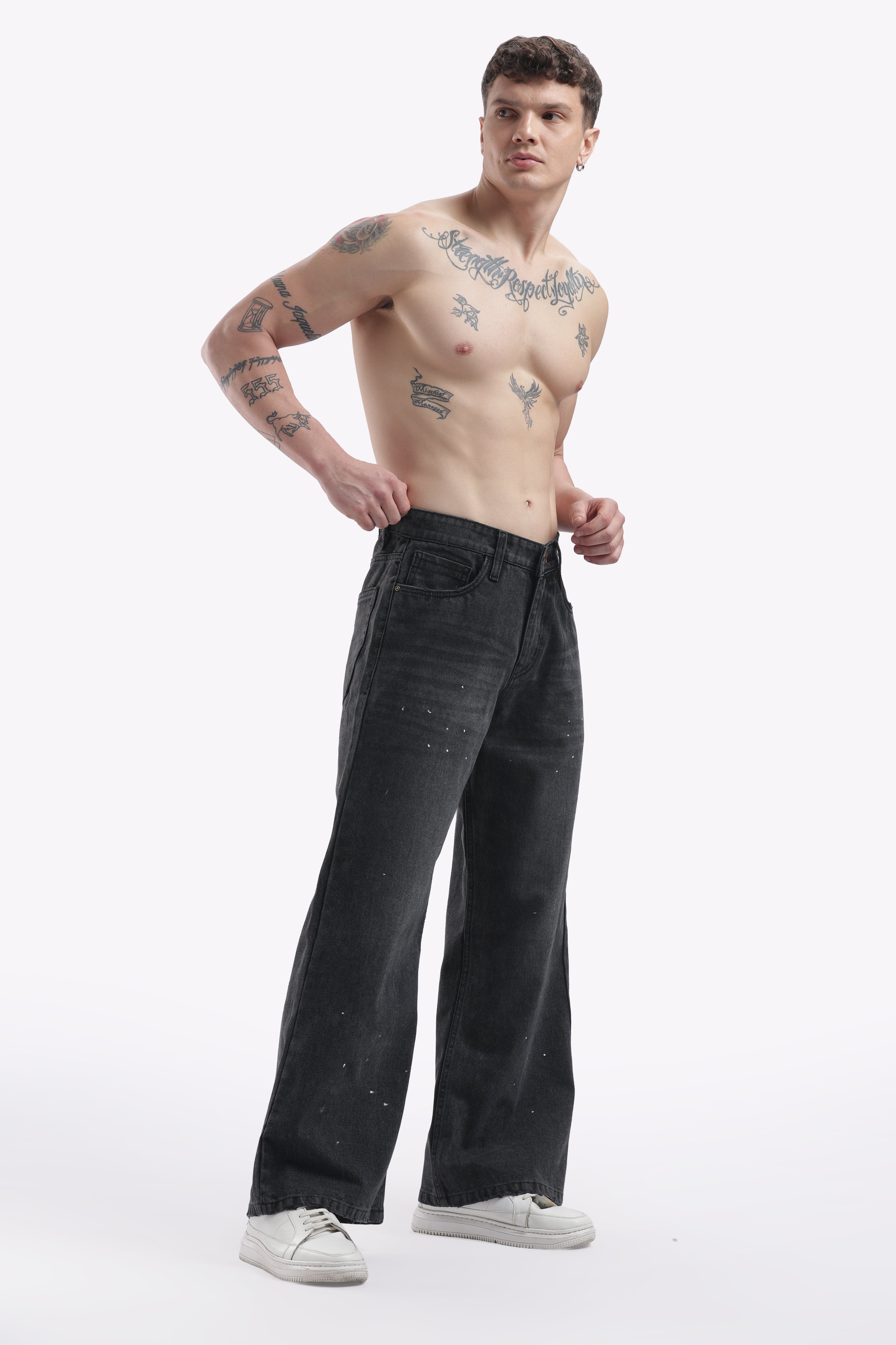 The Cosmic Charcoal Splatter Baggy