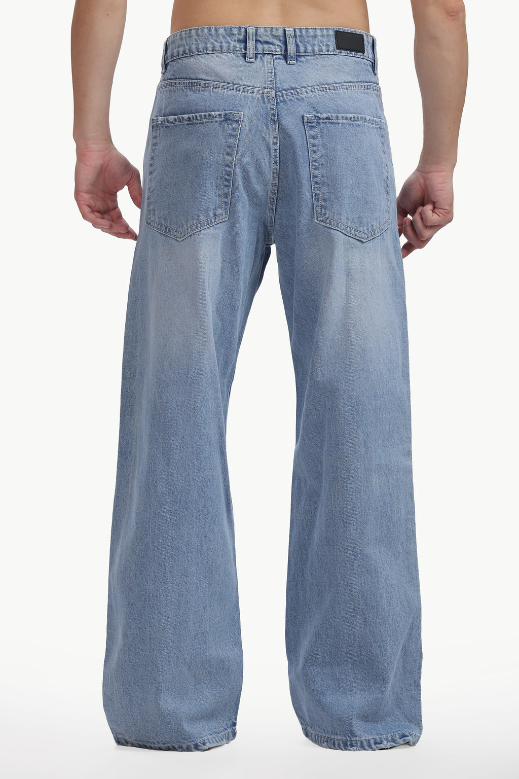 Retro Blue Loose Straight Jean