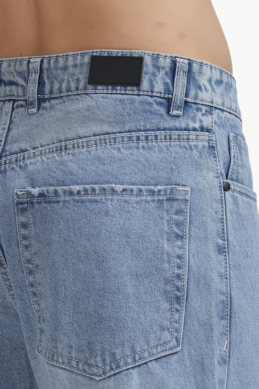 Retro Blue Loose Straight Jean