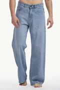 Retro Blue Loose Straight Jean