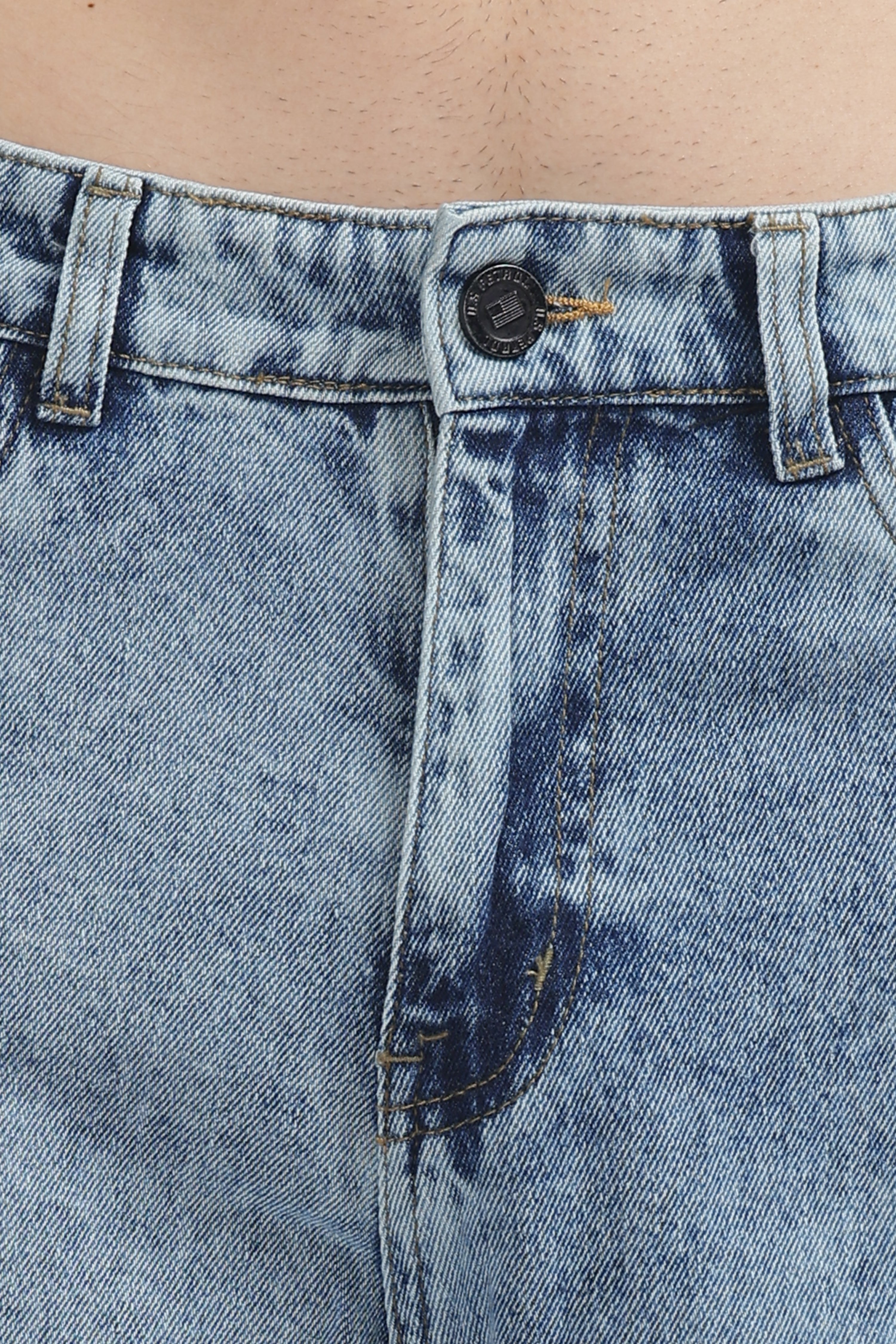 Stonewash Blue Relaxed Straight Jean