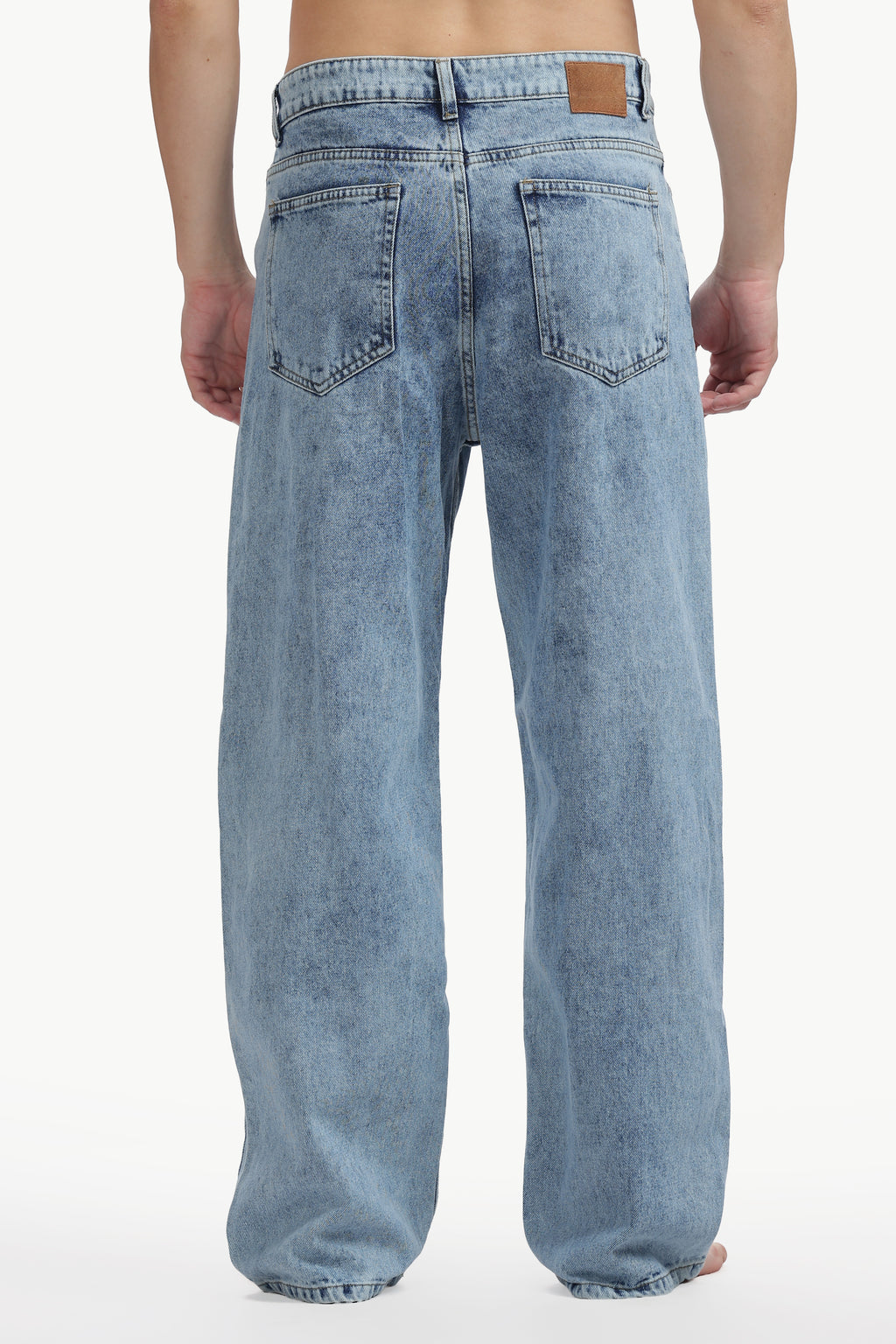 Stonewash Blue Relaxed Straight Jean