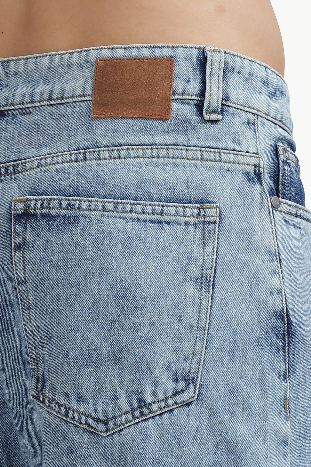 Stonewash Blue Relaxed Straight Jean