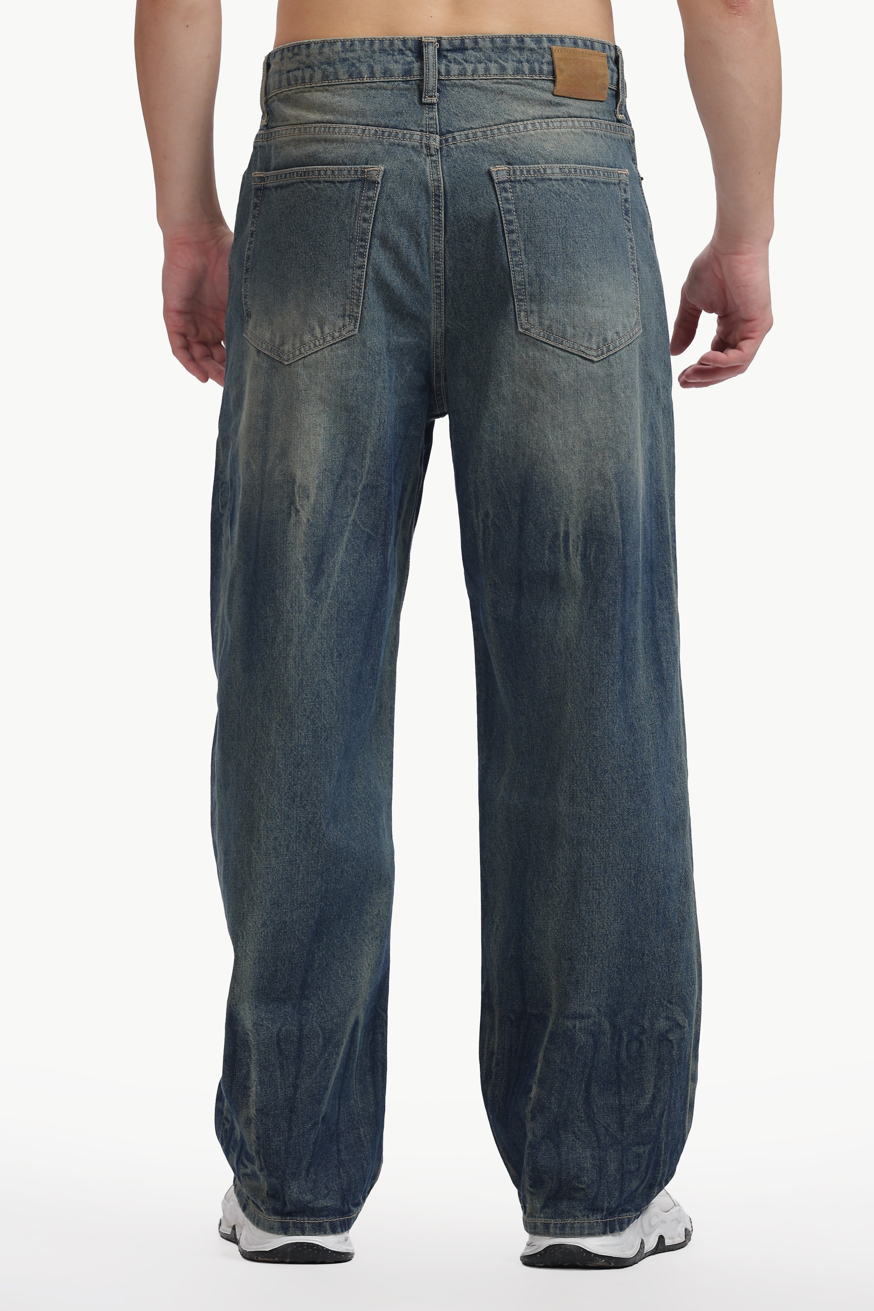 Faded Indigo Loose Fit Jeans