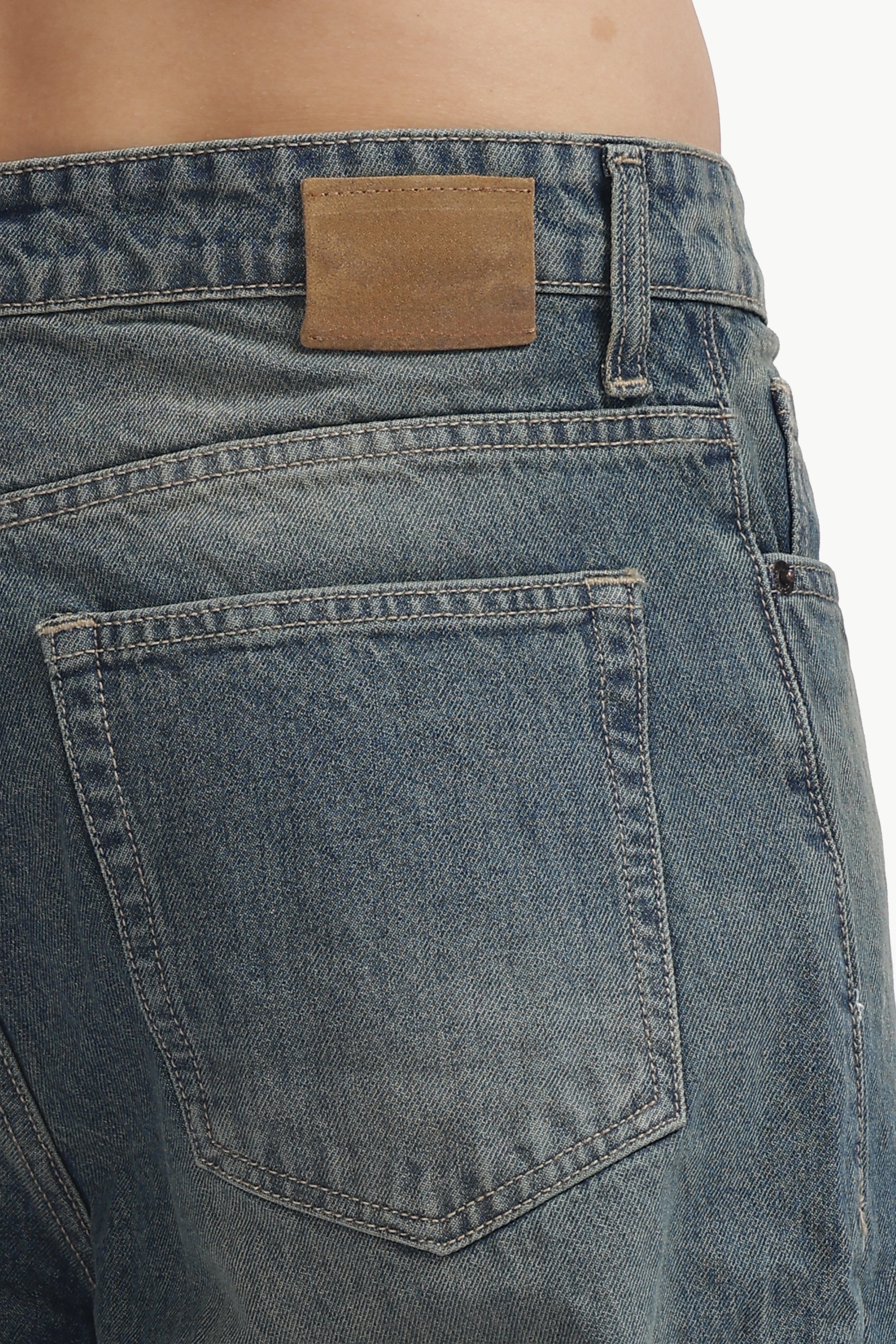 Faded Indigo Loose Fit Jeans