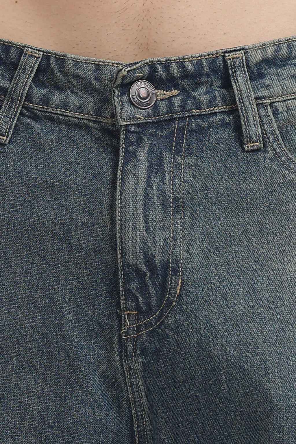 Faded Indigo Loose Fit Jeans