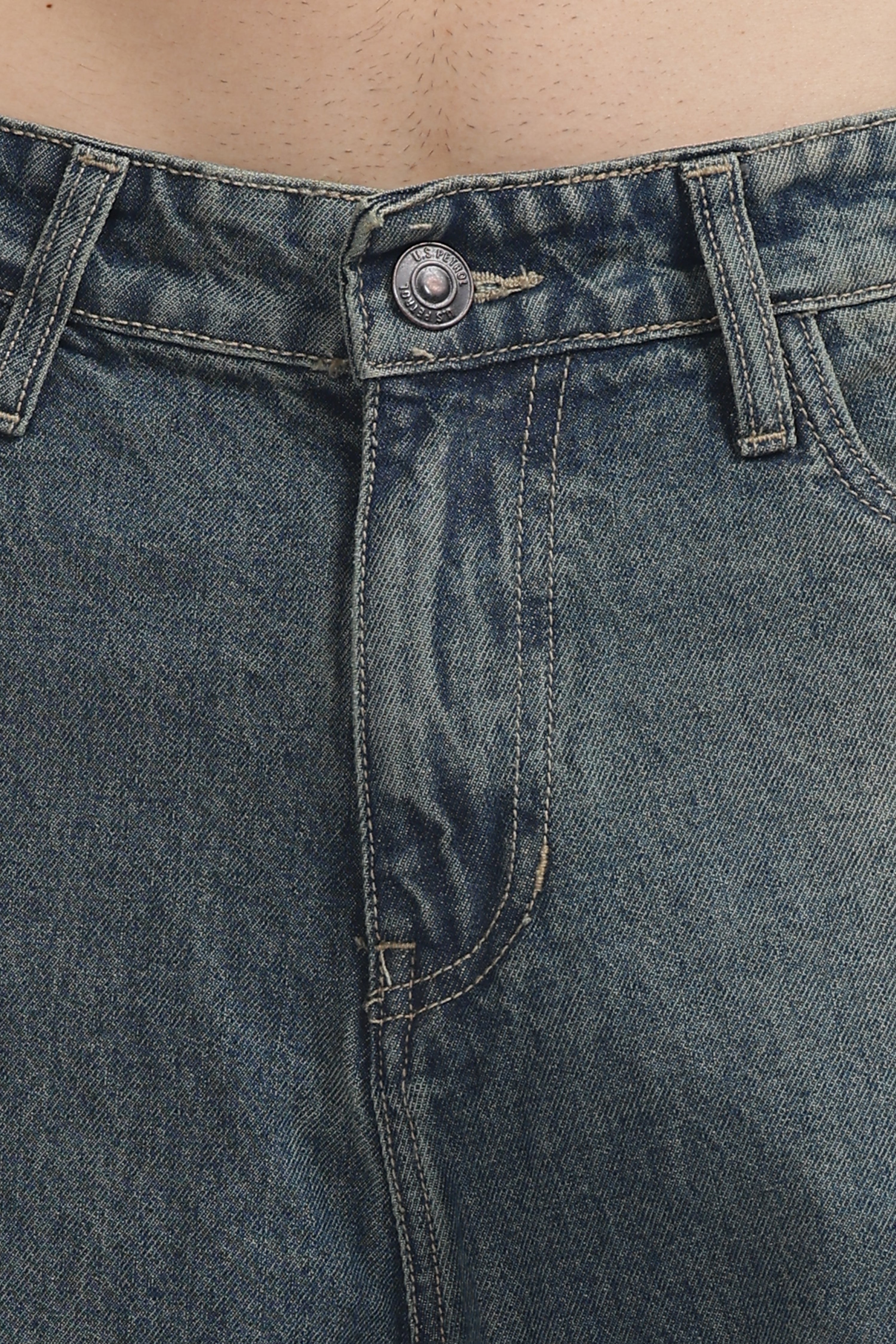 Faded Indigo Loose Fit Jeans