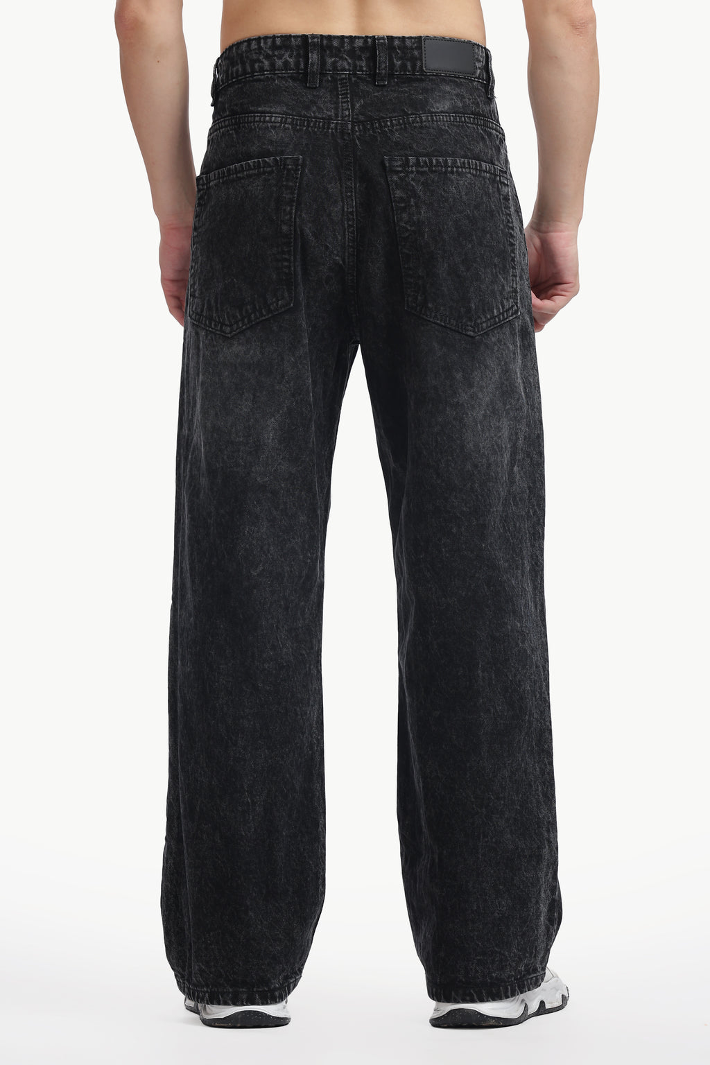 Noir Fade Relaxed Wide Jeans