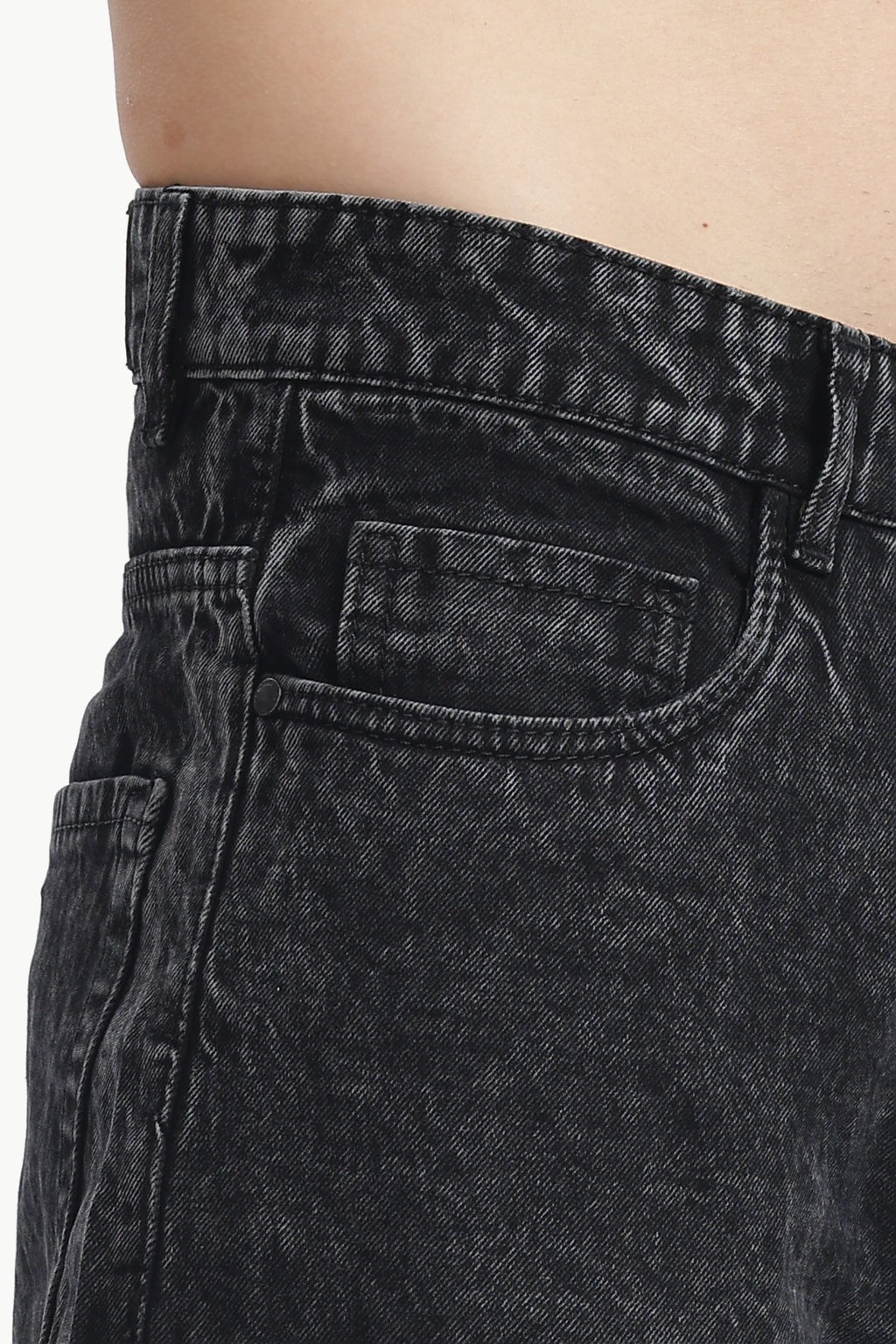 Noir Fade Relaxed Wide Jeans