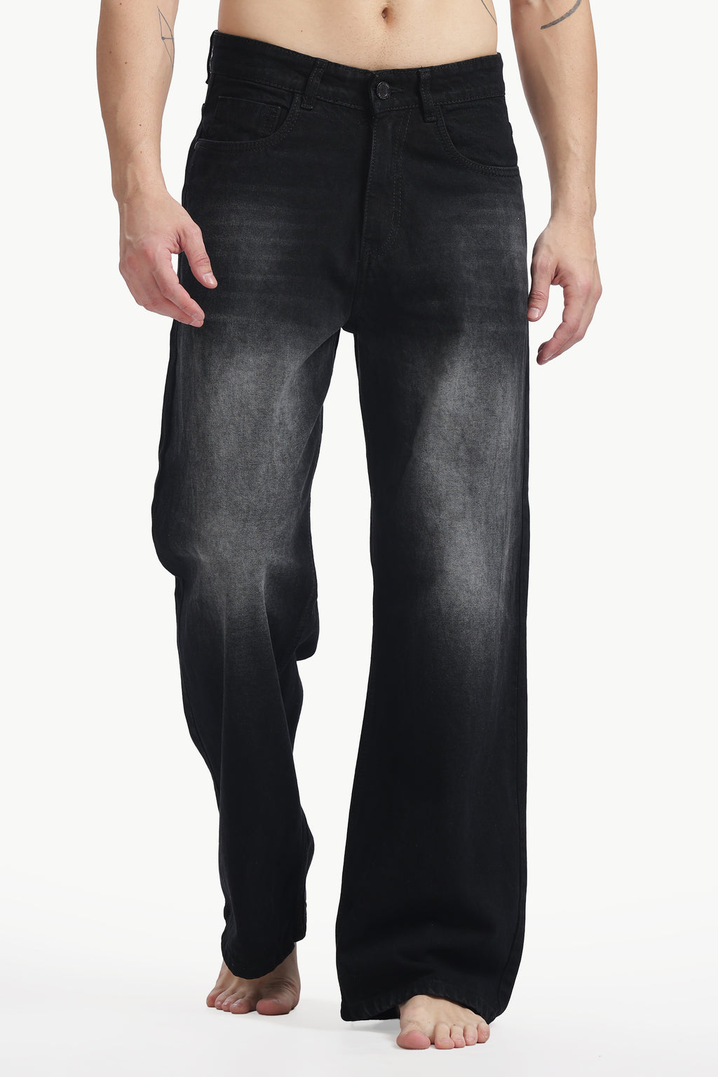 Shadow Fade Wide Straight Jeans