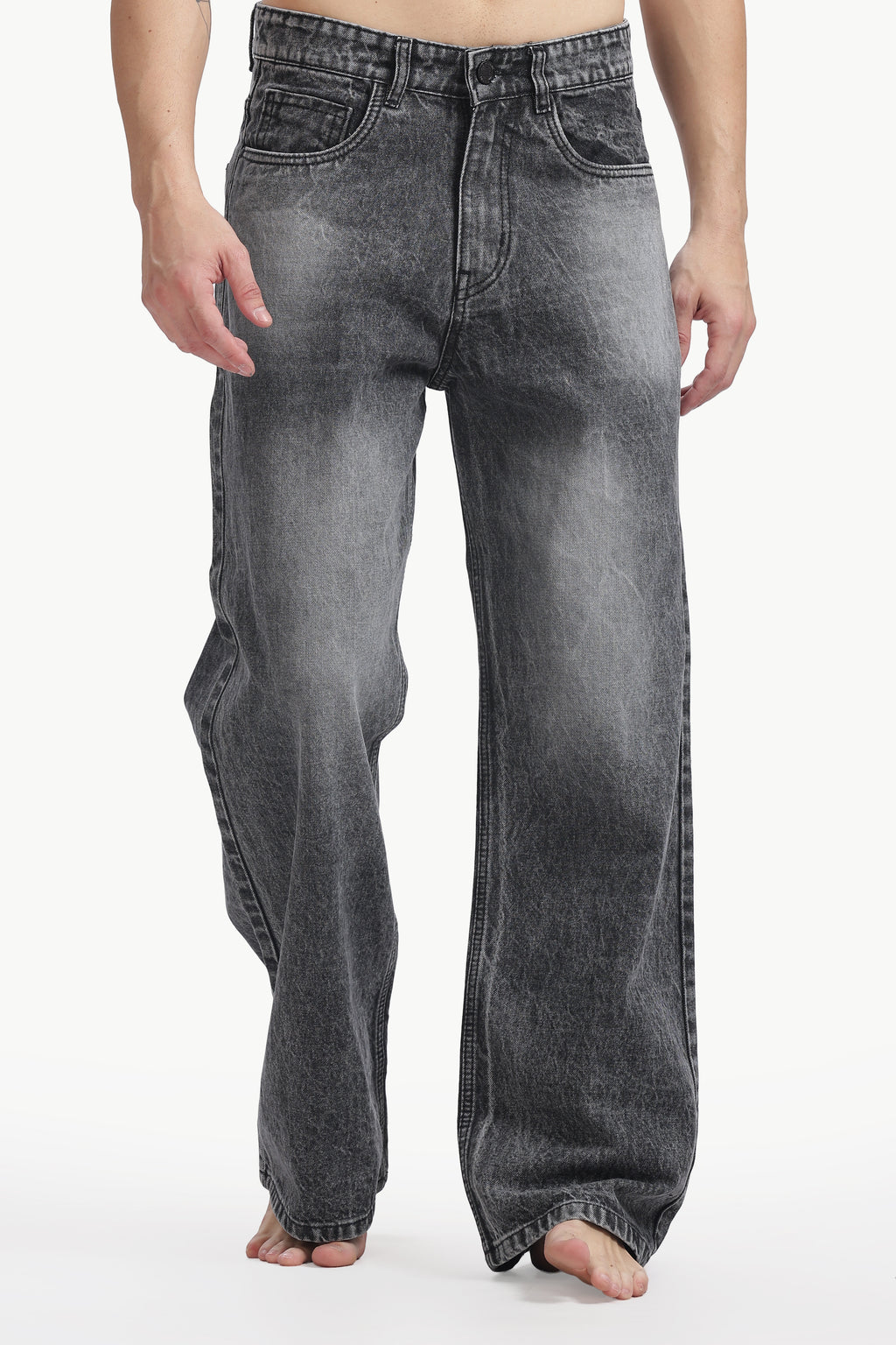Graphite Vintage Wide Leg Jeans