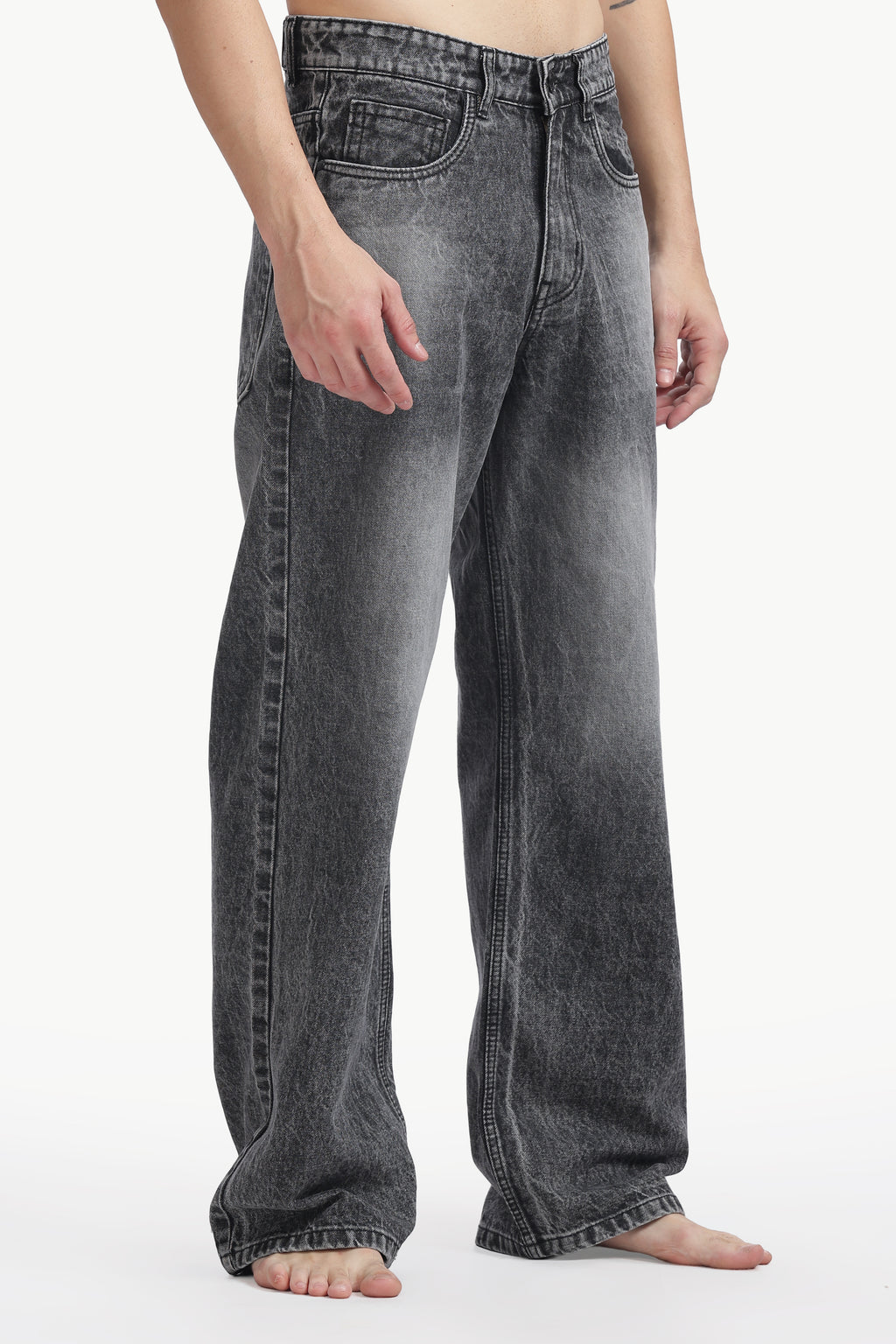 Graphite Vintage Wide Leg Jeans