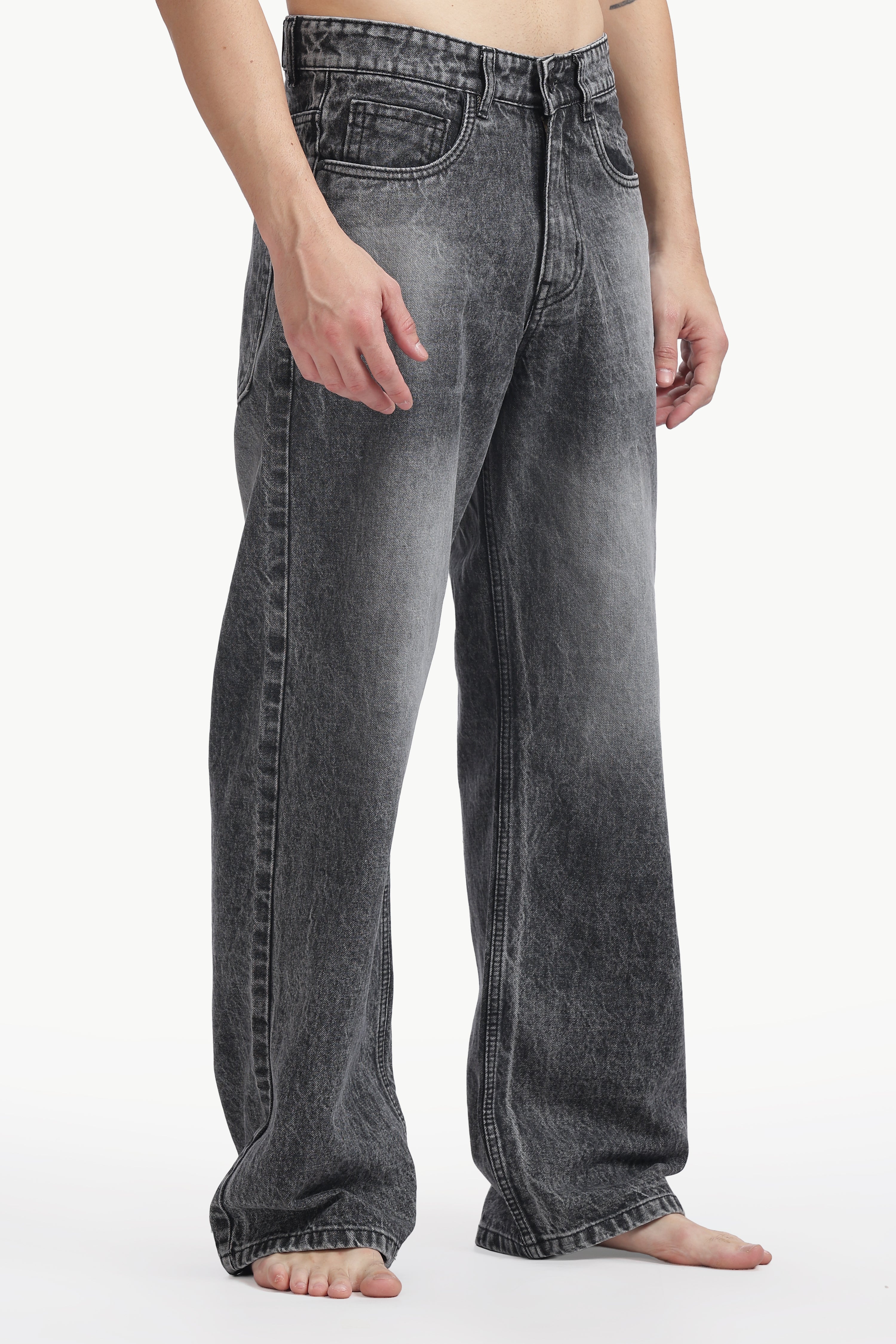 Graphite Vintage Wide Leg Jeans