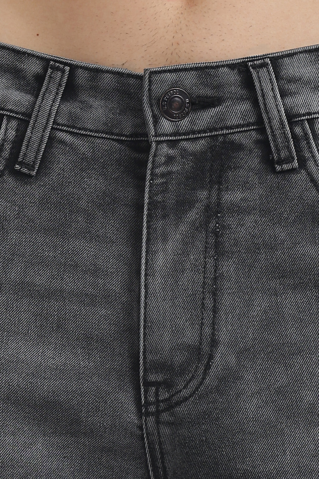 Slate Black Wide Straight Jeans
