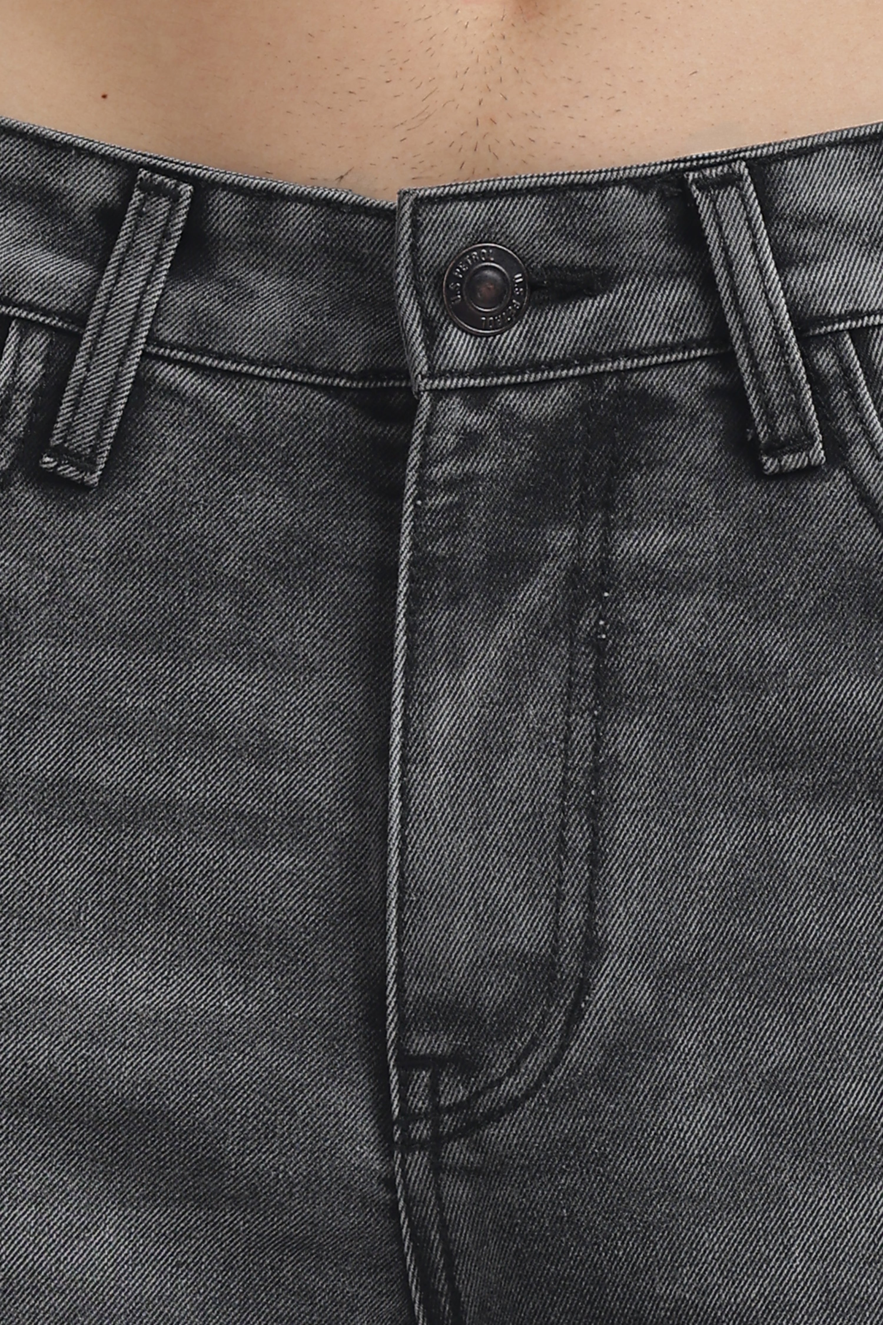 Slate Black Wide Straight Jeans