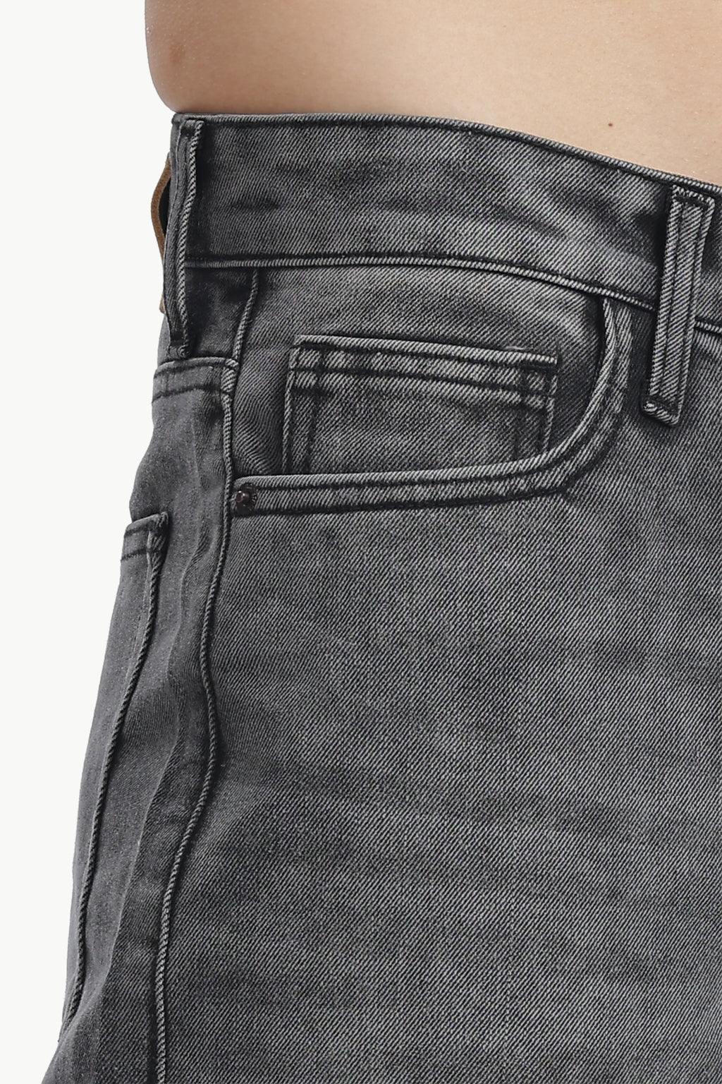 Slate Black Wide Straight Jeans