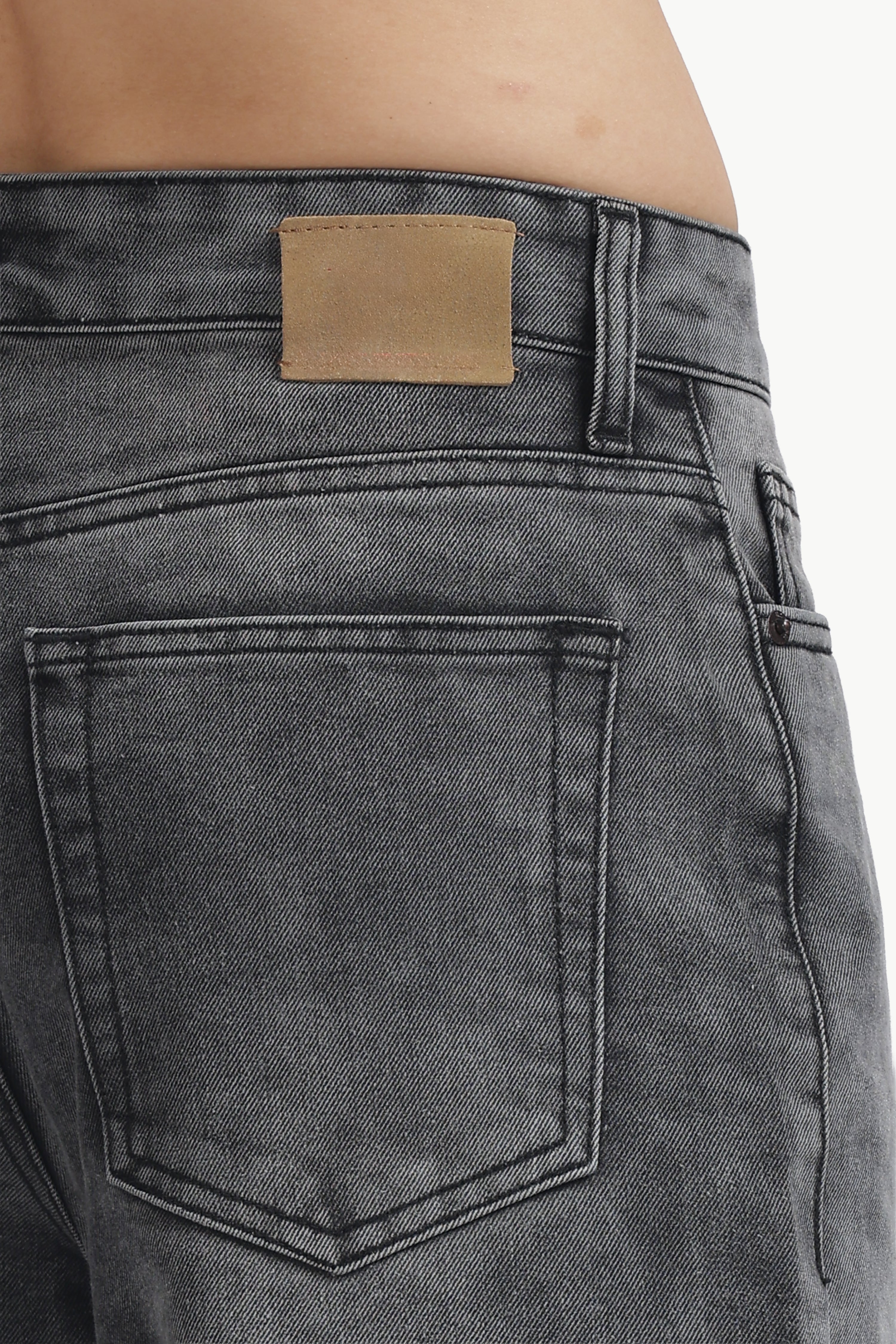 Slate Black Wide Straight Jeans