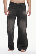 Charcoal Dust Wide Jeans