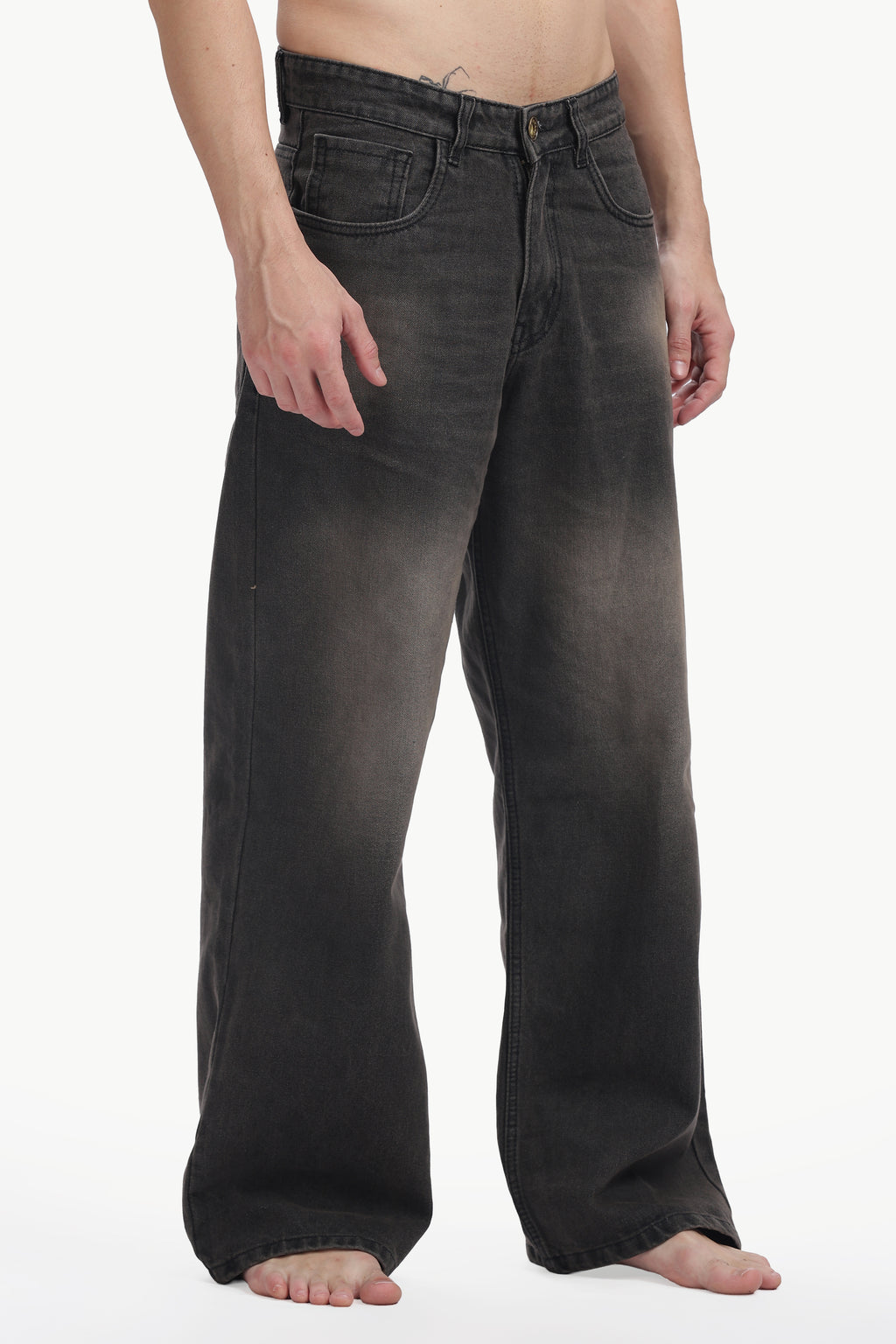 Charcoal Dust Wide Jeans
