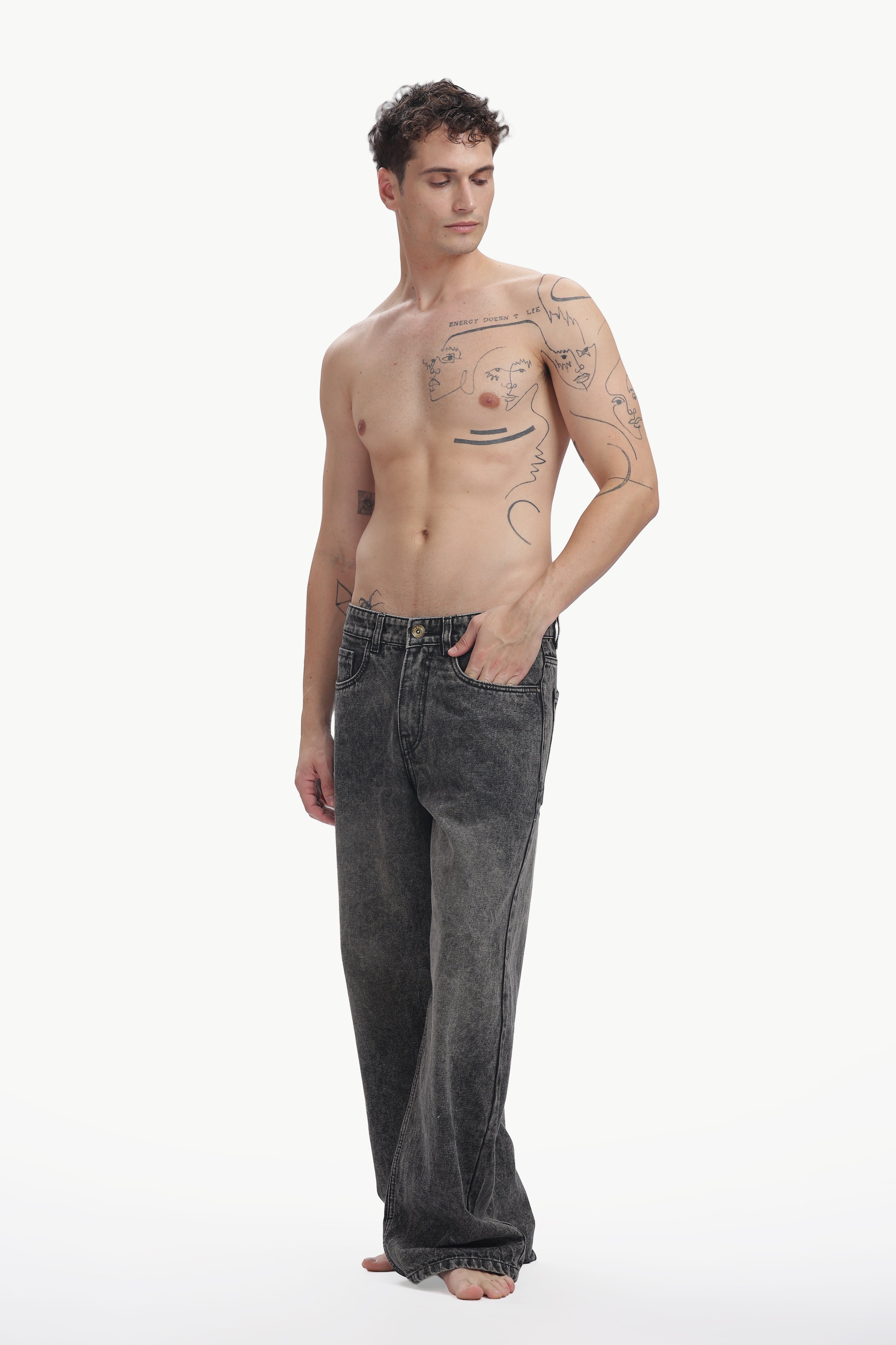 Storm Grey Relaxed Denim