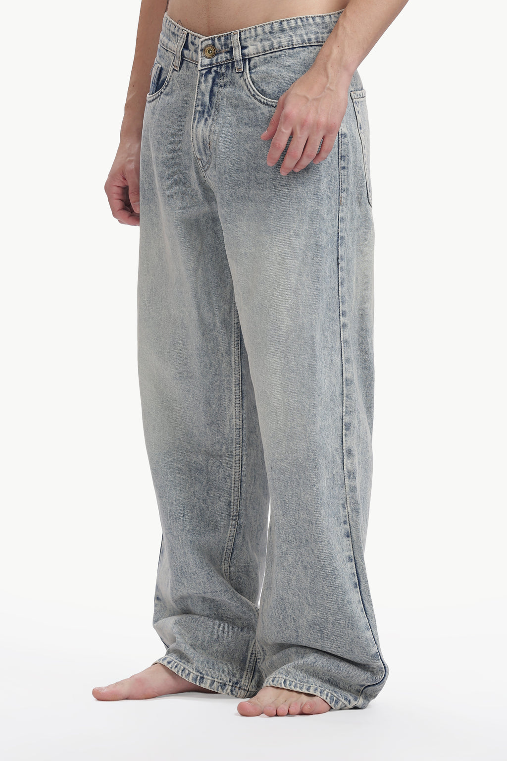 Silver Frost Baggy Jeans