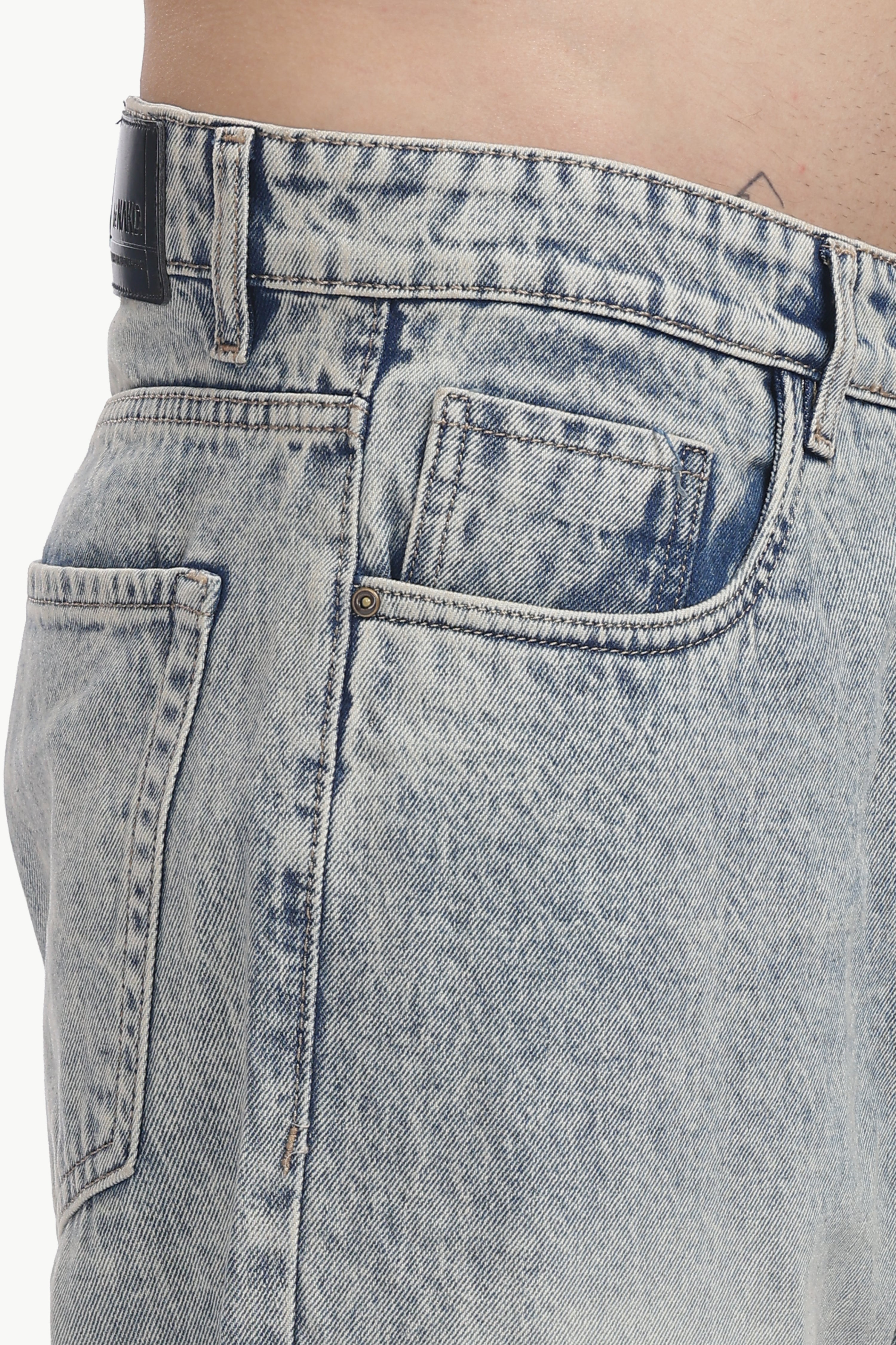 Silver Frost Baggy Jeans