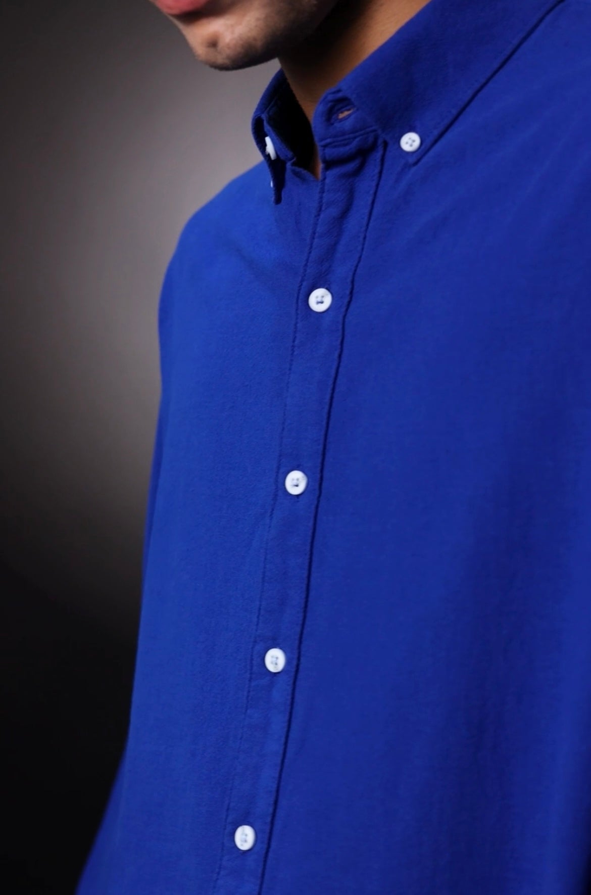 REGULAR FIT PLAIN SHIRT ROYAL BLUE